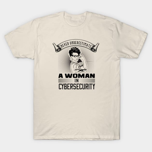 Never Underestimate a Woman in Cybersecurity T-Shirt by DFIR Diva